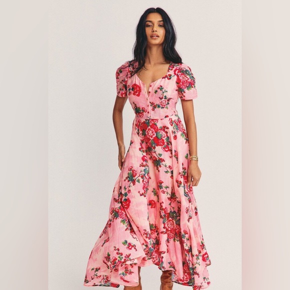 Loveshackfancy Coralie Dress Desert Pink - Picture 2 of 11